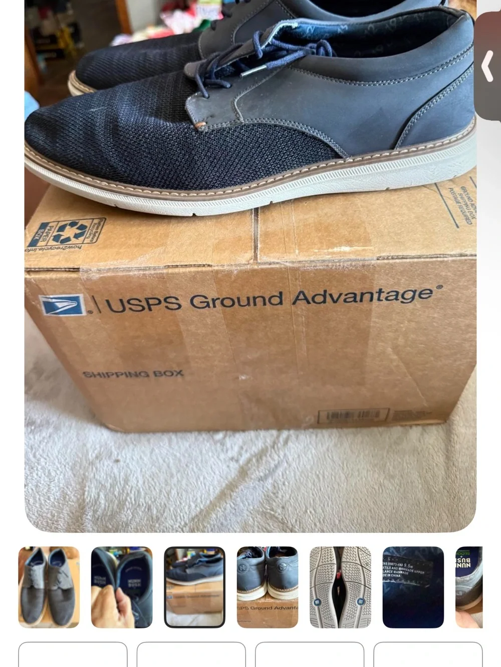 Nunn Bush Men's Navy and Dark Gray Chukka Boots